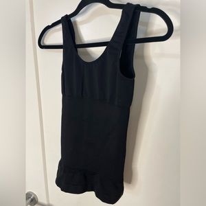 Black Belly Smoothing Reversible Shapewear tanktop Super Stretch Elita Large